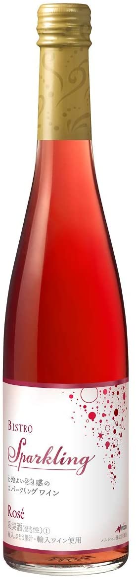【送料無料】メルシャン ビストロ スパークリング ロゼ 500ml×12本【北海道・沖縄県・東北・四国・九州地方は必ず送料が掛かります】
