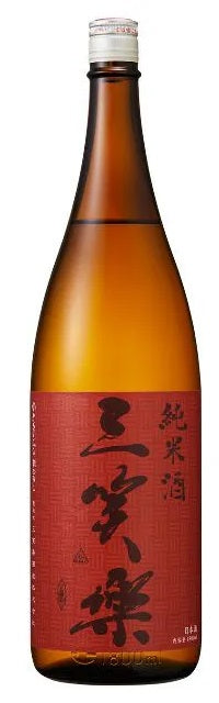 【五箇山の地酒】日本酒 三笑楽 純米酒 1800ml 1.8L 1本【ご注文は6本まで同梱可能】