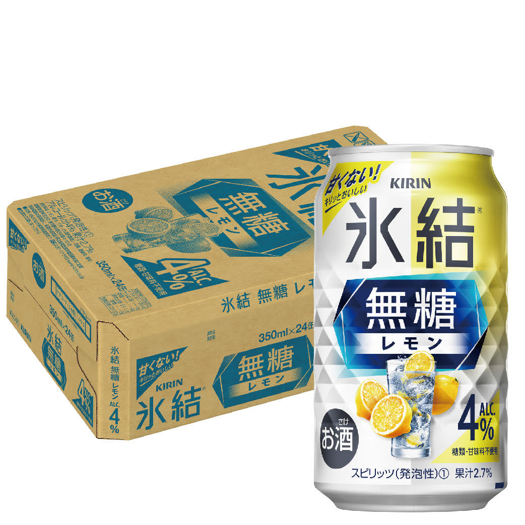 【訳あり】【キズ・へこみ有り】【送料無料】キリン 氷結 無糖レモン 4％ 350ml×1ケース/24本【北海道・東北・四国・九州・沖縄県は必ず送料がかかります】