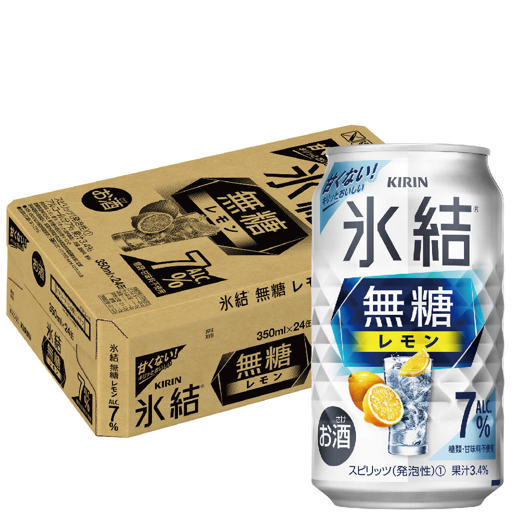 【訳あり】【キズ・へこみ有り】【送料無料】キリン 氷結 無糖レモン 7％ 350ml×24本【北海道・沖縄県・東北・四国・九州地方は必ず送料がかかります】