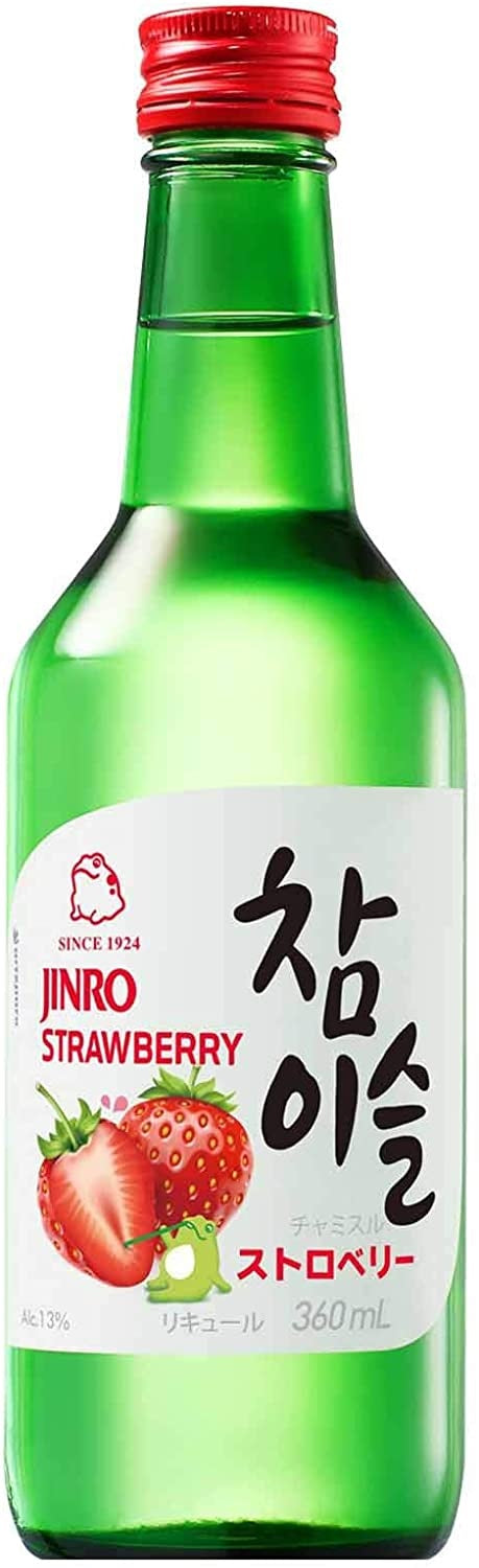 眞露 JINRO チャミスル ストロベリー 13度 360ml 1本【ご注文は20本まで1個口配送可能】