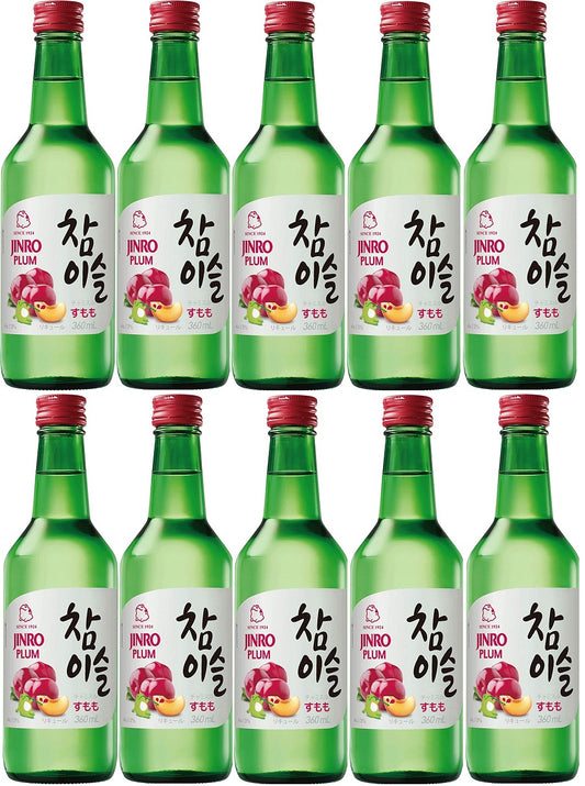 【送料無料】眞露 JINRO チャミスル すもも 13度 360ml×10本【北海道・沖縄県・東北・四国・九州地方は必ず送料が掛かります】