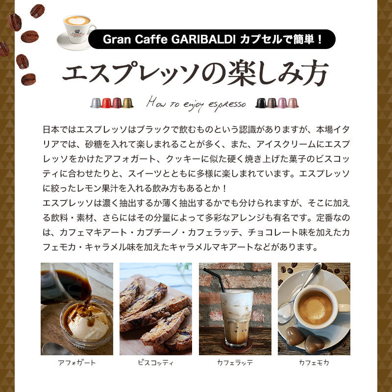 GARIBALDI（ガリバルディ） イタリア産 ネスプレッソ 互換 カプセルコーヒー トップ・バー×3箱（30カプセル）【1〜2営業日以内に出荷】[送料無料]エスプレッソ nespresso コーヒー 珈琲