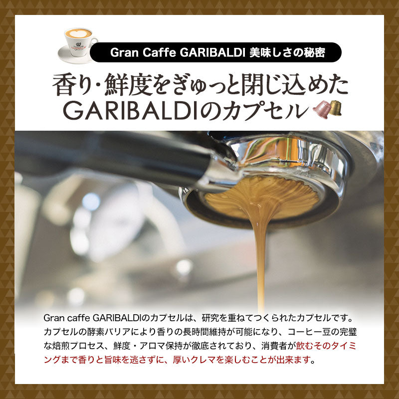 GARIBALDI（ガリバルディ） イタリア産 ネスプレッソ 互換 カプセルコーヒー トップ・バー×1箱（10カプセル）【1〜2営業日以内に出荷】エスプレッソ nespresso コーヒー 珈琲