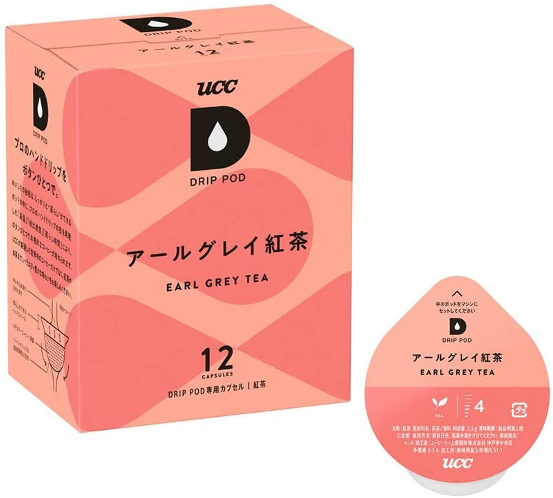 【送料無料】UCC 上島珈琲 DRIP PODアールグレイ紅茶専用カプセル 12箱セット(12個入×12箱)