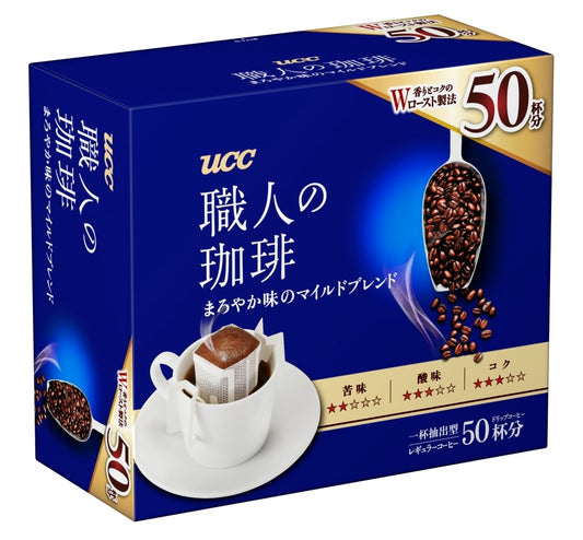 【送料無料】UCC 職人の珈琲 まろやか味のマイルドブレンド 7g*50P 6箱