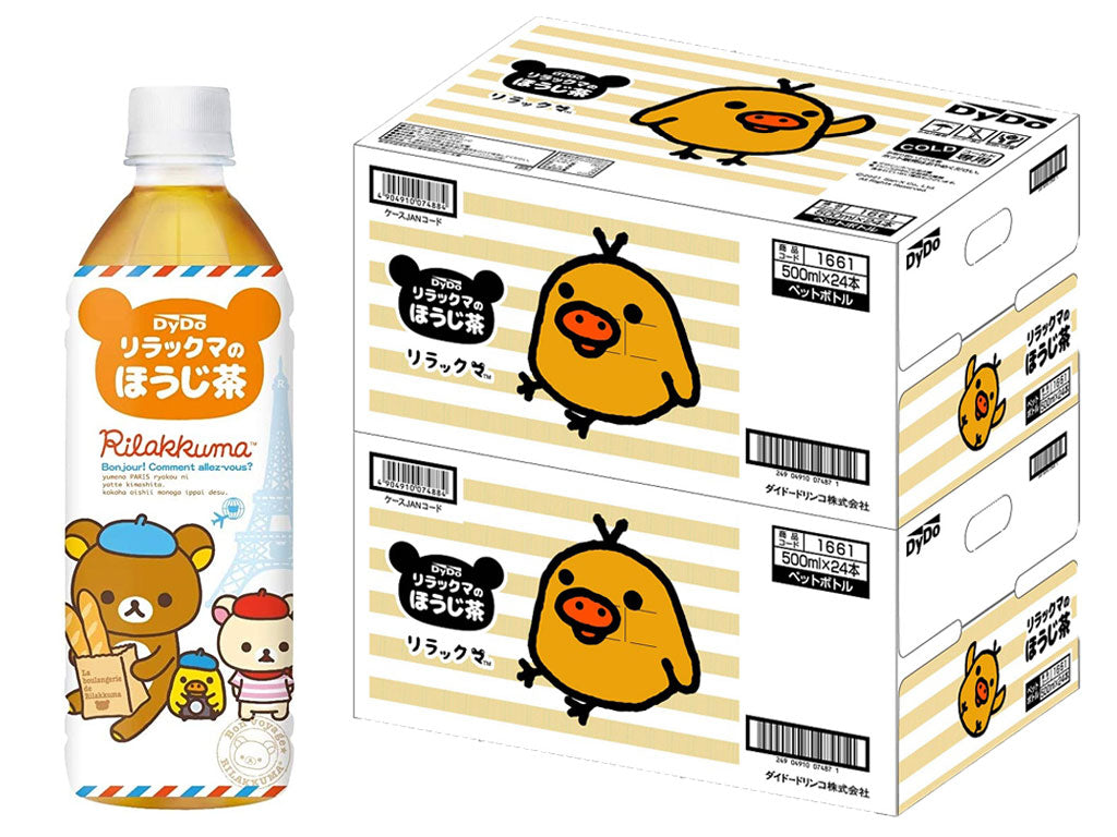 【送料無料】Dydo ダイドー リラックマのほうじ茶 500ml×2ケース／48本