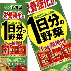 伊藤園 栄養強化型 1日分の野菜 200ml紙パック×96本［24本×4箱］［賞味期限：4ヶ月以上］北海道、沖縄、離島は送料無料対象外［送料無料］【3〜4営業日以内に出荷】