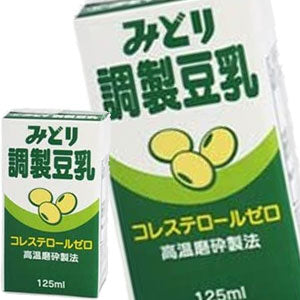 九州乳業 みどり 調製豆乳 125ml紙パック×24本［12本×2箱］[賞味期限：製造日より120日]北海道、沖縄、離島は送料無料対象外［送料無料］【3~4営業日以内に出荷】