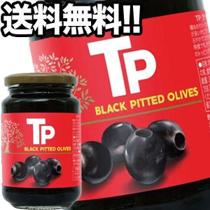 【8月12日出荷開始】富永貿易 TPブラックオリーブ 340g瓶×12本［賞味期限：1年以上］1ケース1配送でお届け［送料無料］