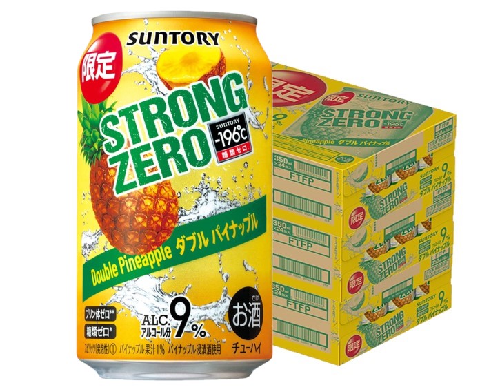 【送料無料】  サントリー -196℃ ストロングゼロダブルパイナップル 350ml×3ケース/72本【北海道・沖縄県・東北・四国・九州地方は必ず送料がかかります】