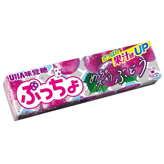 【送料無料】【ネコポス便】UHA味覚糖 ぷっちょスティック めっちゃすっきりぶどう×10個【メール便にてお届けします】