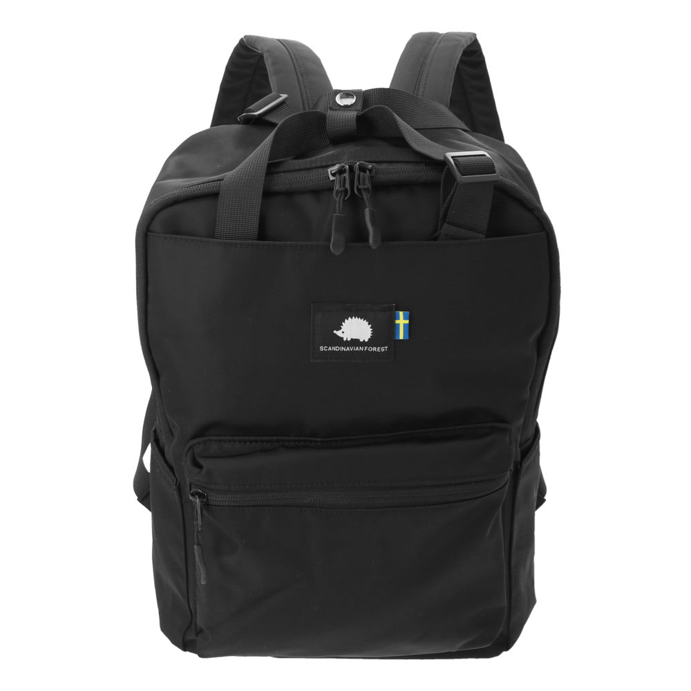 【BLACK】 スカンジナビアンフォレスト リュック 通販 トート 2way デイパック バックパック 通勤 通学 A4 大容量 多収納 ポケット レディース おしゃれ 大人 かわいい シンプル 男女兼用