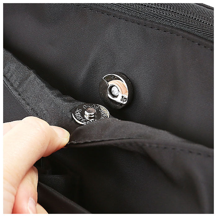 【BLACK】 スカンジナビアンフォレスト ショルダーバッグ 通販 レディース おしゃれ 斜めがけ 大人 かわいい 大容量 多収納 ポケット 通勤 通学 サブバッグ 旅行 おでかけ シンプル 男女兼用 軽量