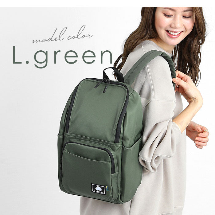 【L.GREEN・12ポケットリュック】 スカンジナビアンフォレスト リュック 通販 デイパック バックパック 通勤 通学 A4 大容量 多収納 ポケット レディース おしゃれ 大人 かわいい シンプル 男女兼用 マザーズバッグ