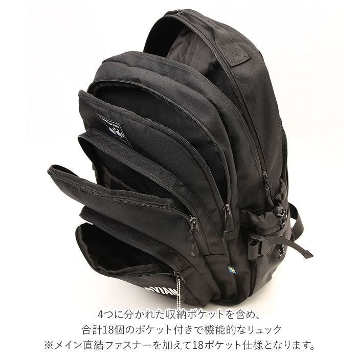 【BLACKxBLACK・リュック】 スカンジナビアンフォレスト scandinavian forest リュック 251-KESF215 通販 レディース メンズ おしゃれ 23l ジュニア 通学 デイパック a3 女子 リュックサック 北欧 かわいい