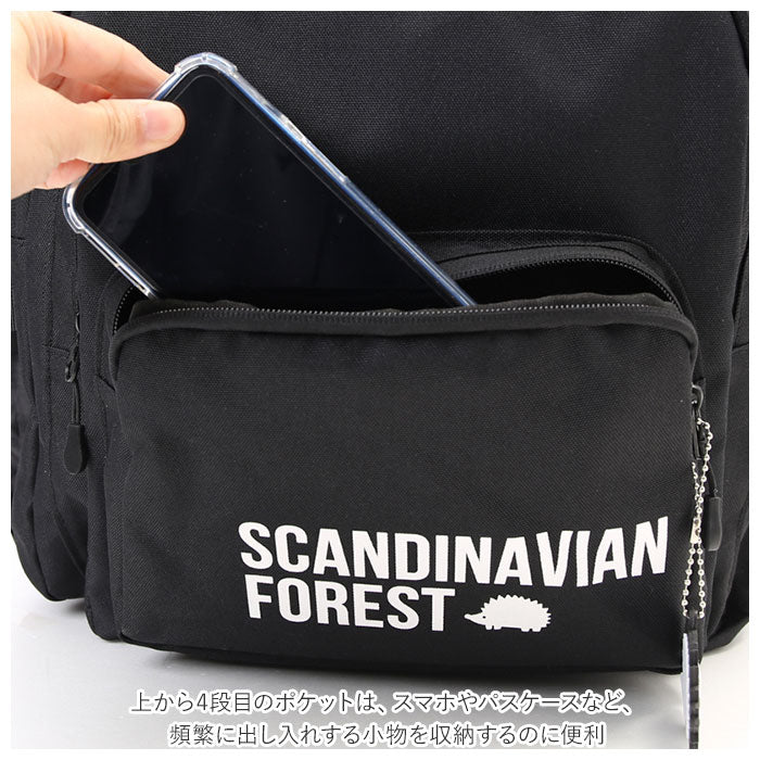 【BLACKxBLACK・リュック】 スカンジナビアンフォレスト scandinavian forest リュック 251-KESF215 通販 レディース メンズ おしゃれ 23l ジュニア 通学 デイパック a3 女子 リュックサック 北欧 かわいい