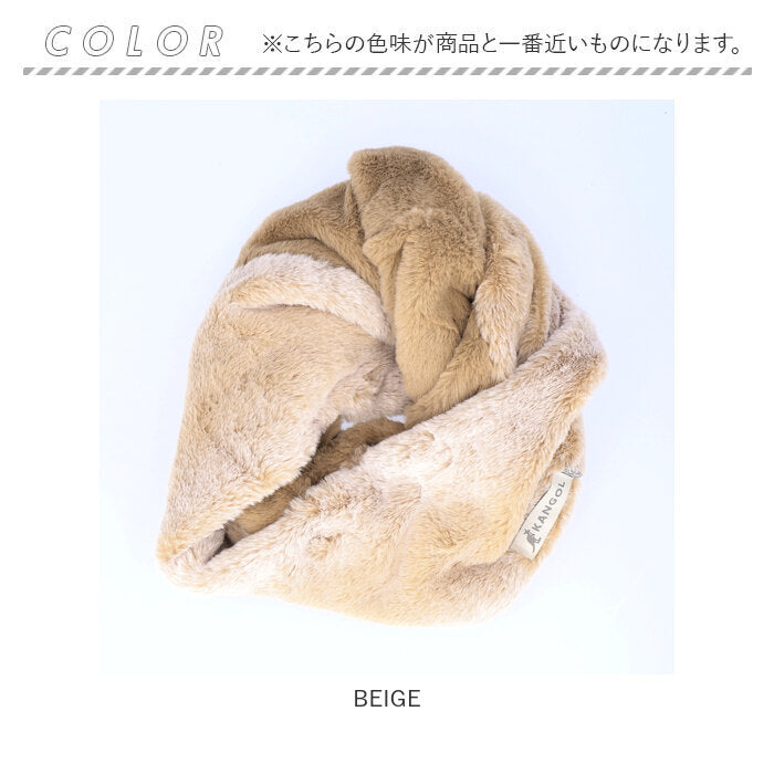 【BLACK】 カンゴール スヌード KANGOL 通販 配色スヌード レディース ネックウォーマー おしゃれ ブランド マフラー 大人 可愛い かわいい シンプル 無地 ボア 通勤 通学 ギフト カンガルー 雑貨
