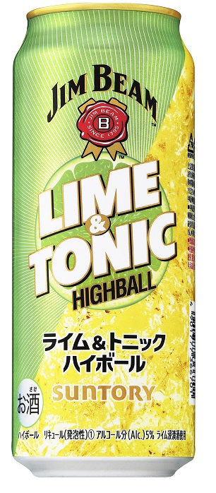 【送料無料】  サントリー ジムビーム ハイボール ライム＆トニックハイボール 500ml×24本/1ケース【北海道・東北・四国・九州地方は別途送料がかかります】