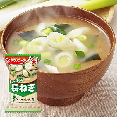 【送料無料】アマノフーズ いつものおみそ汁 長ねぎ 9g×10個