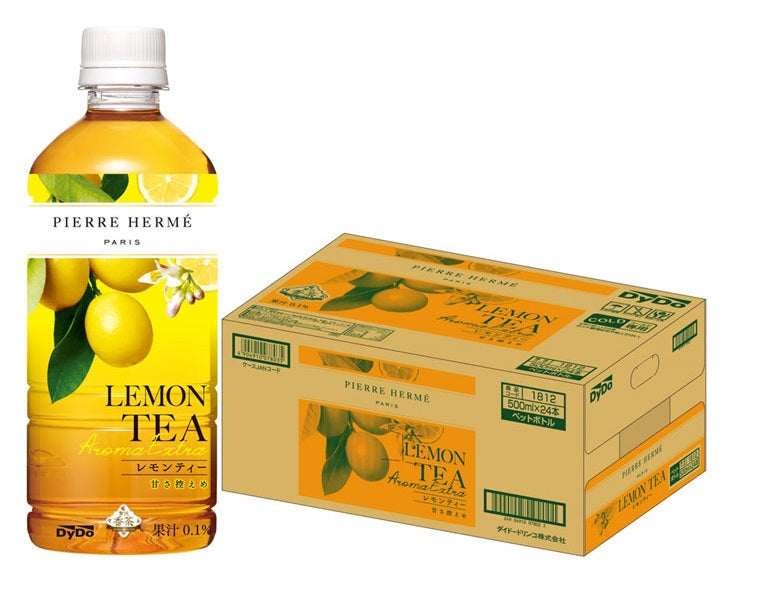 【送料無料】ダイドードリンコ ピエールエルメ×贅沢香茶 レモンティー 500ml×48本