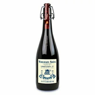 【送料無料】直源醤油 丸大豆醤油「もろみの雫」 レトロ瓶 720ml×2本
