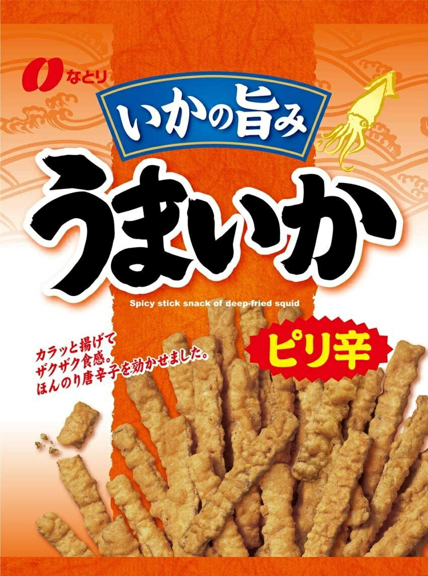 【送料無料】なとり ピリ辛うまいか 113g×10袋