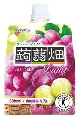 【送料無料】マンナンライフ クラッシュタイプの蒟蒻畑 ライト ぶどう味 150g×6個入×4箱