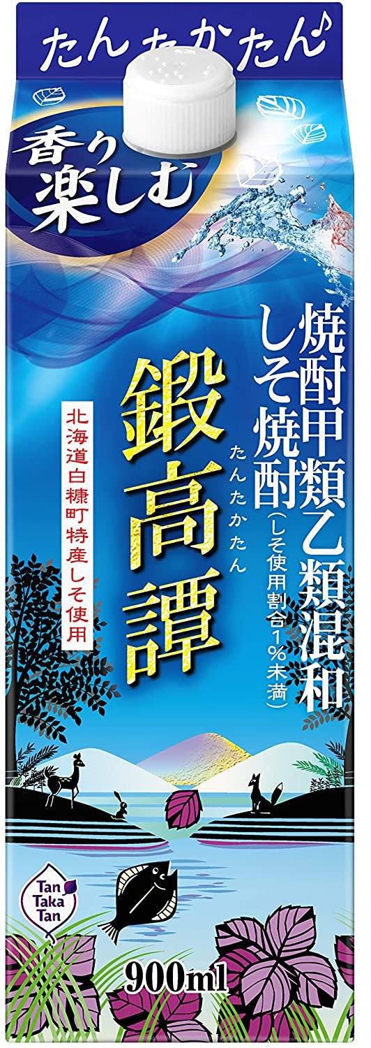 【送料無料】合同酒精 鍛高譚 たんたかたん 20度 紙パック 900ml×6本【北海道・沖縄県・東北・四国・九州地方は必ず送料がかかります】