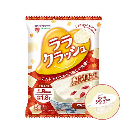 【送料無料】マンナンライフ ララクラッシュ 杏仁ミルク 24g×8個入×3箱(36袋)