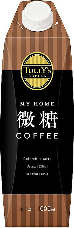 【送料無料】伊藤園 タリーズコーヒー 微糖 コーヒー マイホーム キャップ付き 紙パック 1000ml 1L×12本