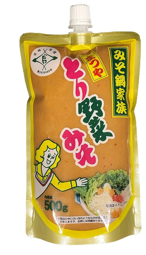 【送料無料】まつや とり野菜みそ スパウトパック 500g×12個