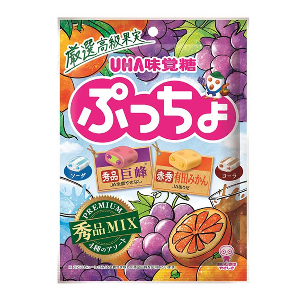 【送料無料】UHA味覚糖 ぷっちょ 4種アソート 93g×12個