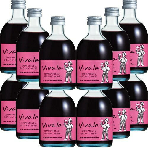 【送料無料】ヴィヴァラ テンプラニーリョ オーガニック 240ml×12本［赤ワイン/フルボディ/スペイン］【北海道・沖縄県・東北・四国・九州地方は必ず送料が掛かります】