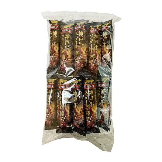【送料無料】神戸牛ステーキ棒30本 180g（6gｘ30本）×3袋お菓子 おつまみ スナック
