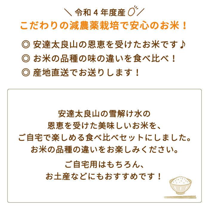 【令和4年産】【西村農園のお米】 3品種食べ比べセット3kg（コシヒカリ1kg、ひとめぼれ1kg、天のつぶ1kg） *【特産品・ご当地特集】