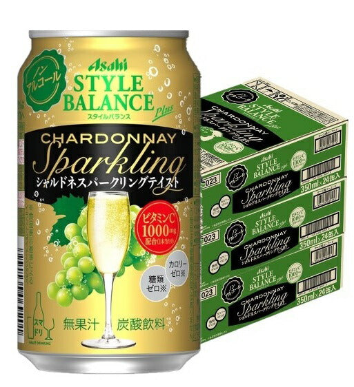【送料無料】アサヒ スタイルバランス プラス シャルドネスパークリングテイスト 350ml×72本