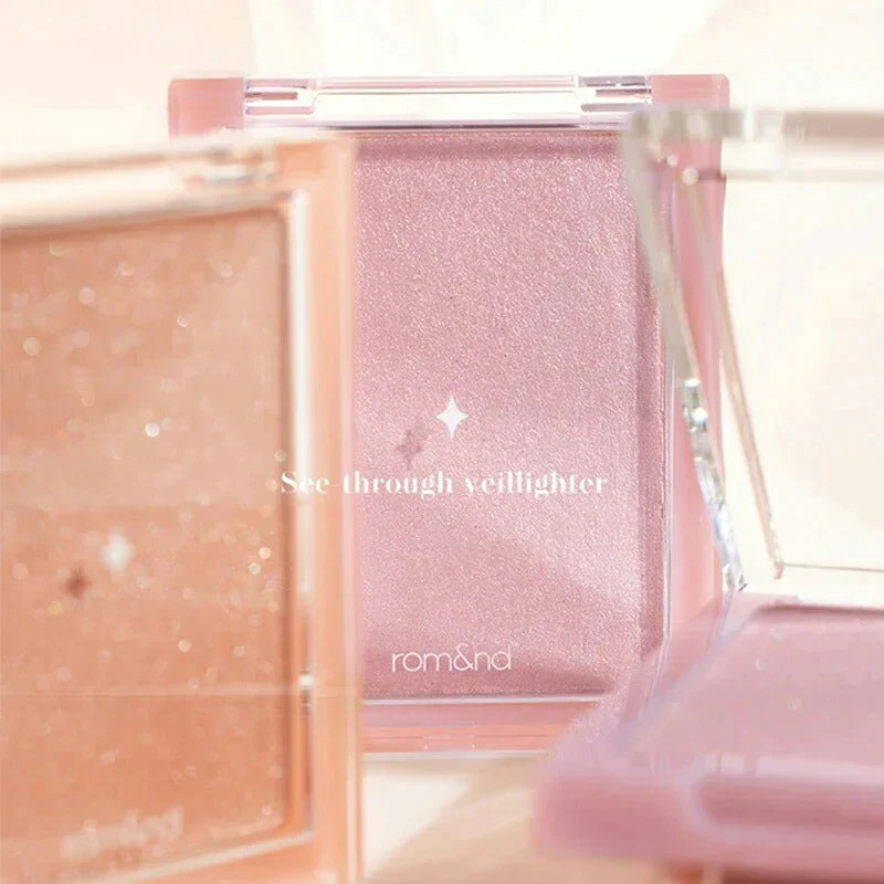 【SUN KISSED VEIL】ロムアンド ハイライト シースルーベールライター rom&nd romand ハイライター ブラッシャー ツヤ肌 水光肌 毛穴 ブルベ イエベ 立体感 鼻筋 Tゾーン 発色 韓国コスメ クリスマス ゆうパケット 送料込み