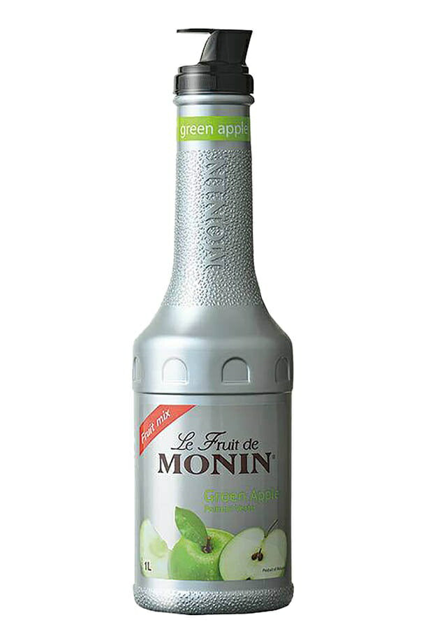 【送料無料】MONIN モナン グリーンアップル フルーツミックス ペット 1000ml 1L×4本【ご注文は8本まで同梱可能】ノンアルコール シロップ