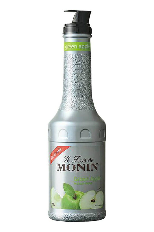【送料無料】MONIN モナン グリーンアップル フルーツミックス ペット 1000ml 1L×4本【ご注文は8本まで同梱可能】ノンアルコール シロップ