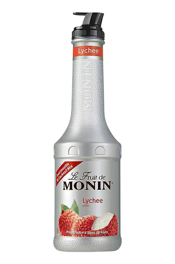 【送料無料】MONIN モナン ライチ フルーツミックス ペット 1000ml 1L×4本【ご注文は8本まで同梱可能】ノンアルコール シロップ