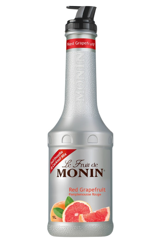 【送料無料】MONIN モナン レッドグレープフルーツ フルーツミックス ペット 1000ml 1L×4本【ご注文は8本まで同梱可能】ノンアルコール シロップ
