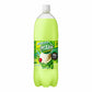 【送料無料】ポッカサッポロ がぶ飲みメロンクリームソーダ 1500ml 1.5L×1ケース/8本