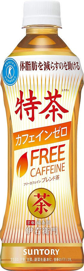 【訳あり】【キズ・へこみ有り】【送料無料】サントリー 伊右衛門 特茶 カフェインゼロ 500ml×24本