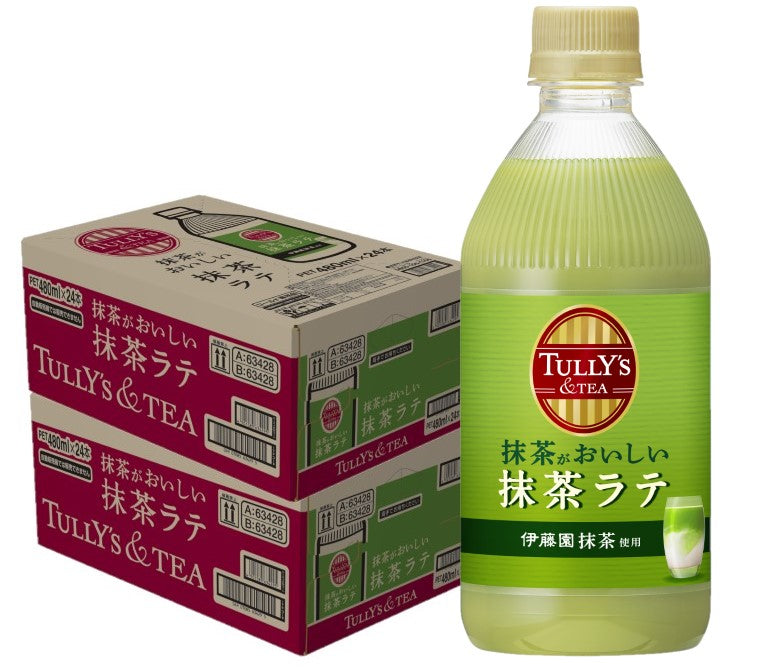 【送料無料】タリーズ TULLY’S COFFEE 抹茶がおいしい抹茶ラテ 480ml×48本/2ケース