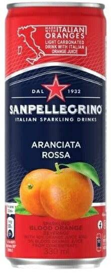 【送料無料】サンペレグリノ イタリアンスパークリングドリンクアランチャータ・ロッサ (ブラッドオレンジ) 330ml×2ケース/48本