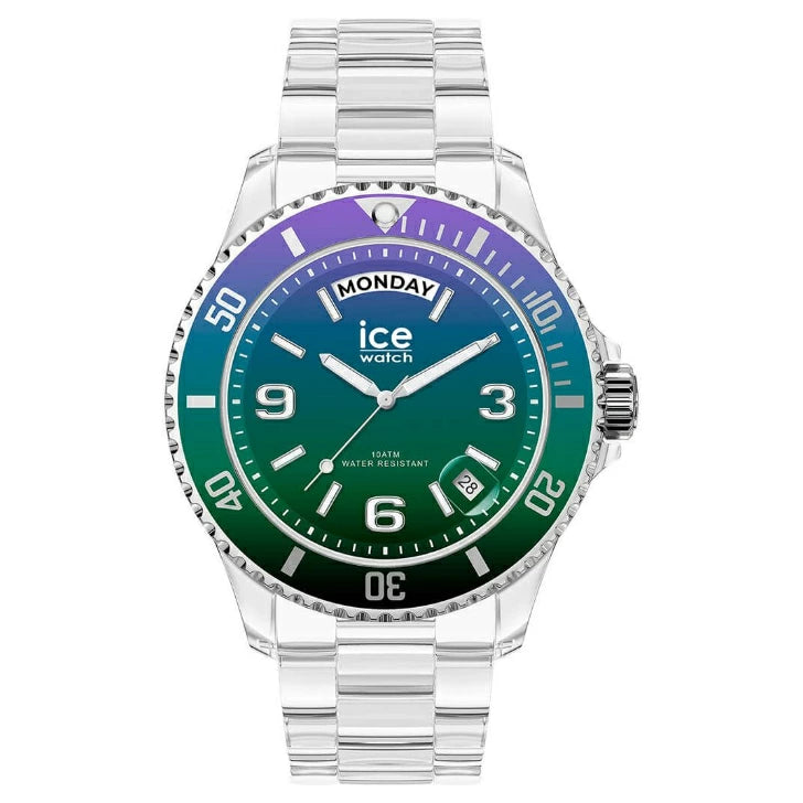 ice-watch アイスウォッチ ICE clear sunset - パープルグリーン - ミディアム 021433