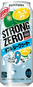 【訳あり】【キズ・へこみ有り】【送料無料】サントリー -196℃ ストロングゼロ ダブルシークヮーサー 500ml×24本【北海道・沖縄県・四国・九州地方は別途送料】