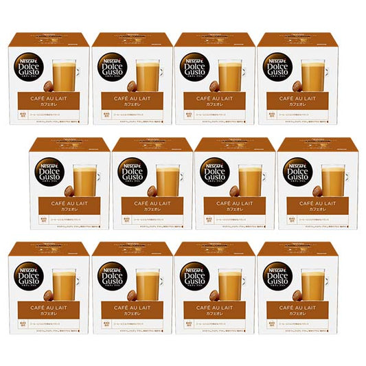 ネスカフェ ドルチェグスト 専用カプセル カフェオレ×12箱【3~4営業日以内に出荷】【送料無料】ネスレ ネスカフェ コーヒー ホットコーヒー