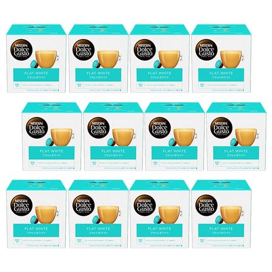 ネスカフェ ドルチェグスト 専用カプセル フラットホワイト×12箱【3~4営業日以内に出荷】【送料無料】ネスレ ネスカフェ コーヒー ホットコーヒー